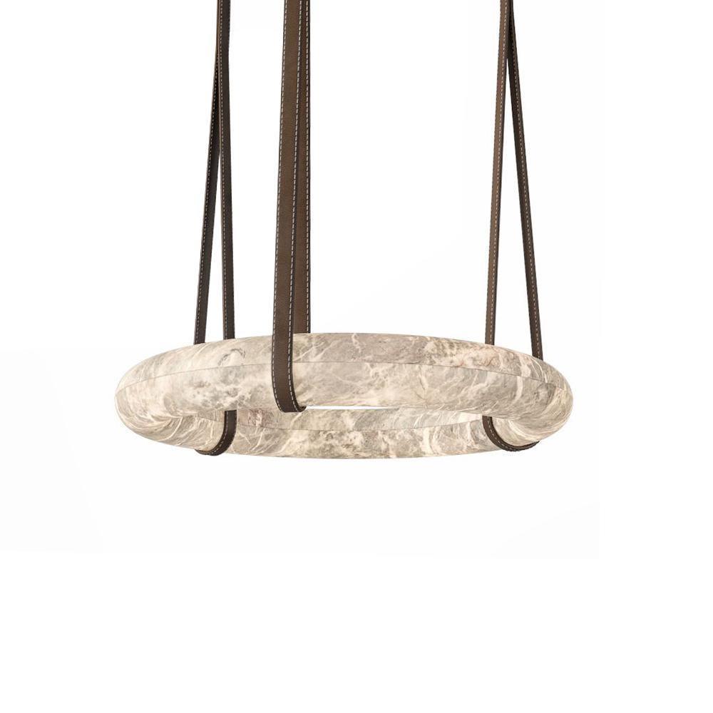 Arvix Alabaster Donut Pendant Light