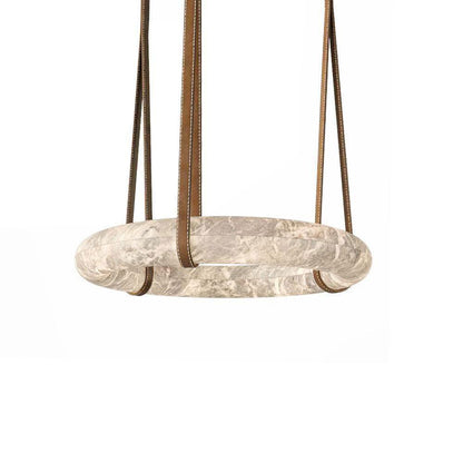 Arvix Alabaster Donut Pendant Light
