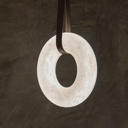 Arvix Alabaster Donut Pendant Light