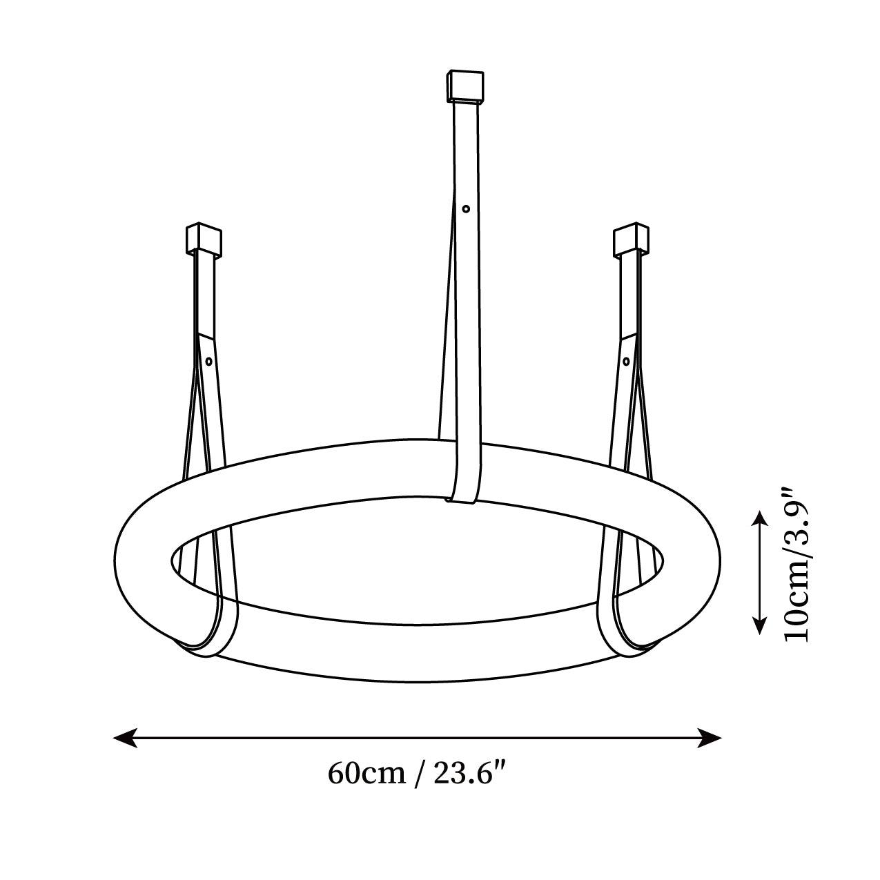 Arvix Alabaster Donut Pendant Light