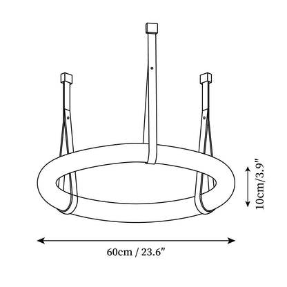 Arvix Alabaster Donut Pendant Light