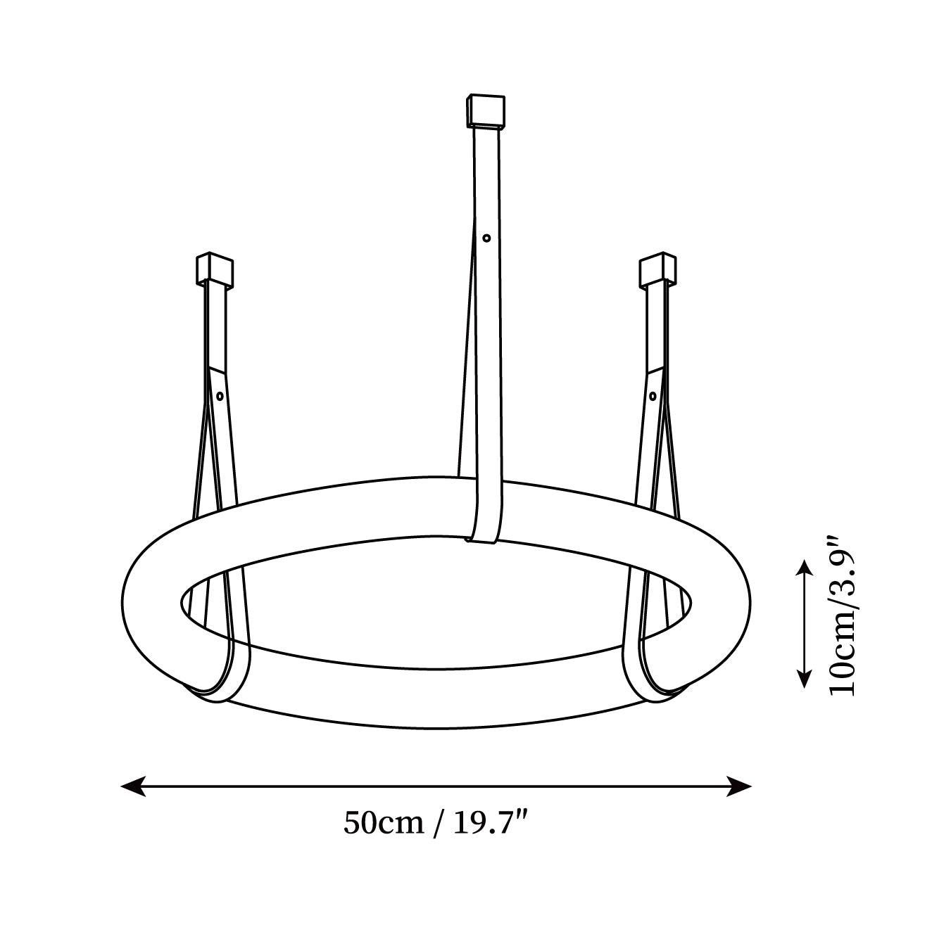 Arvix Alabaster Donut Pendant Light