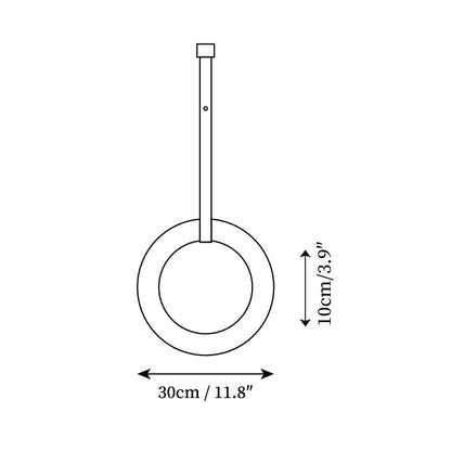 Arvix Alabaster Donut Pendant Light