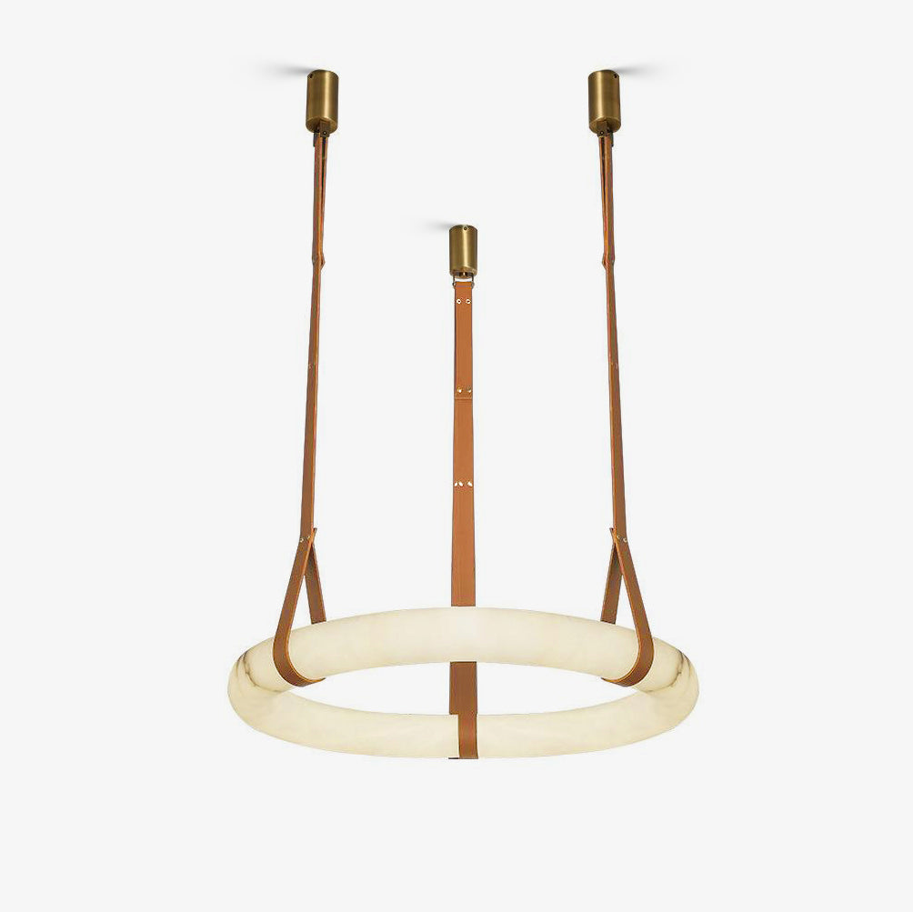 Arvix Alabaster Donut Pendant Light