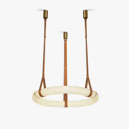 Arvix Alabaster Donut Pendant Light