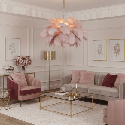 Aurelia Feather Chandelier