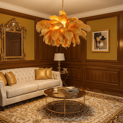 Aurelia Feather Chandelier