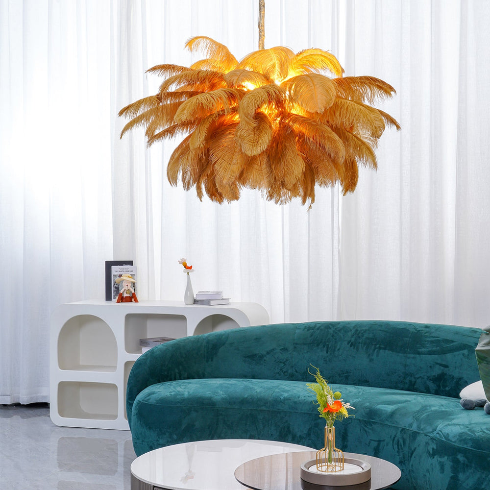 Aurelia Feather Chandelier
