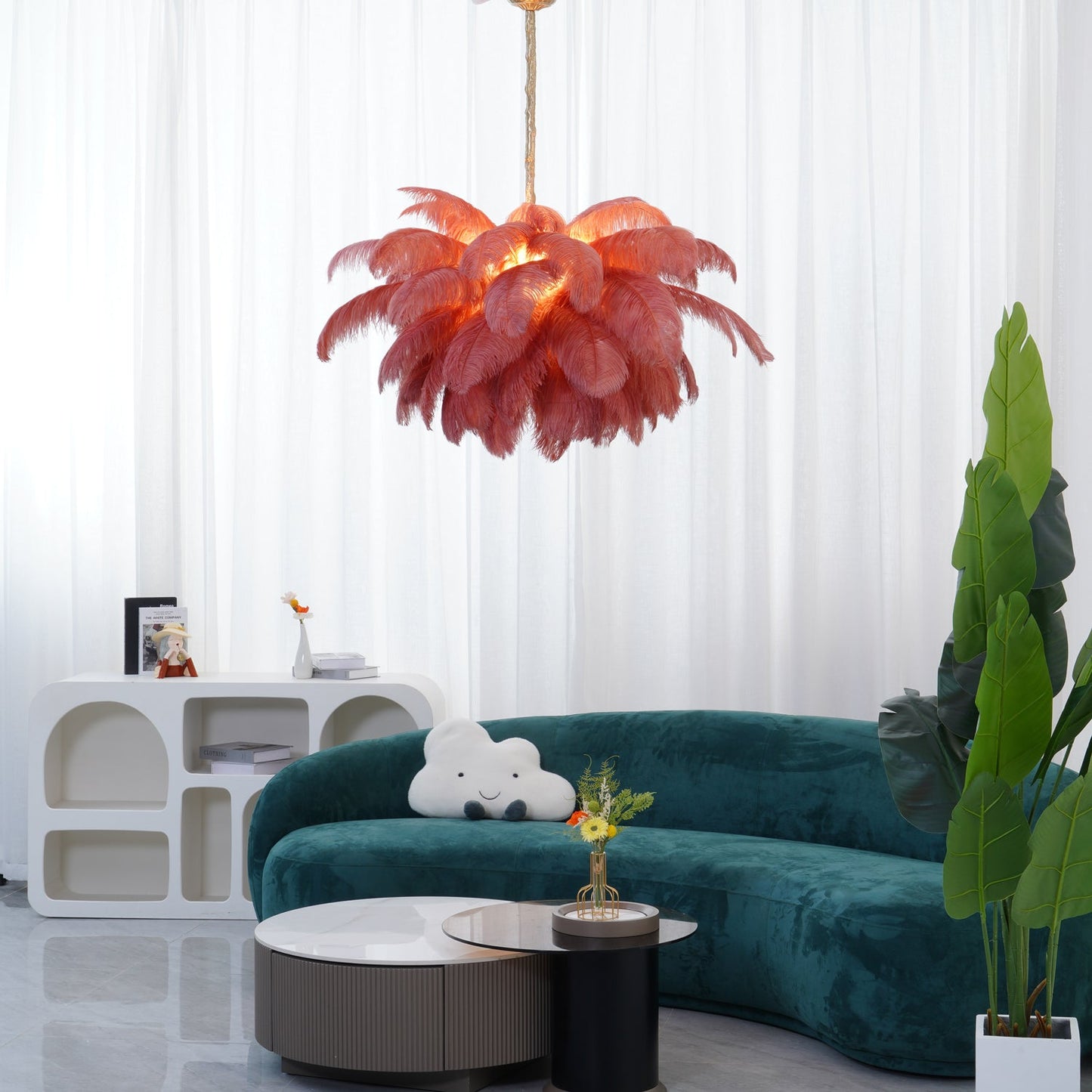 Aurelia Feather Chandelier