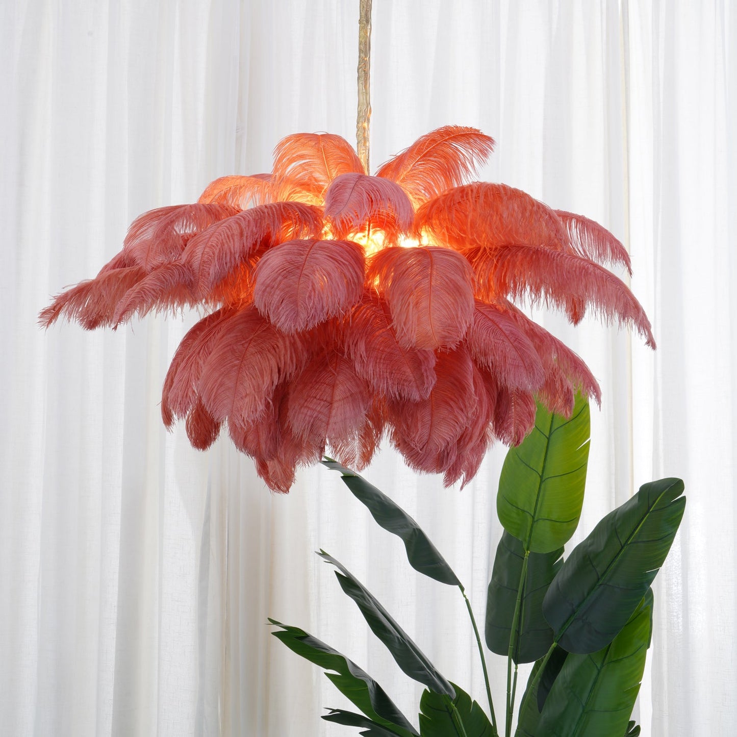 Aurelia Feather Chandelier