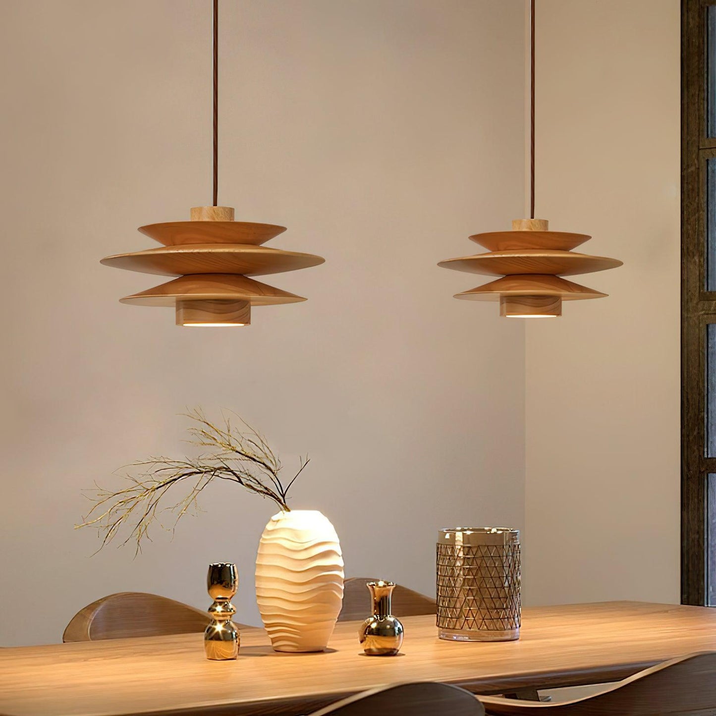 Camille Wooden Pendant Light