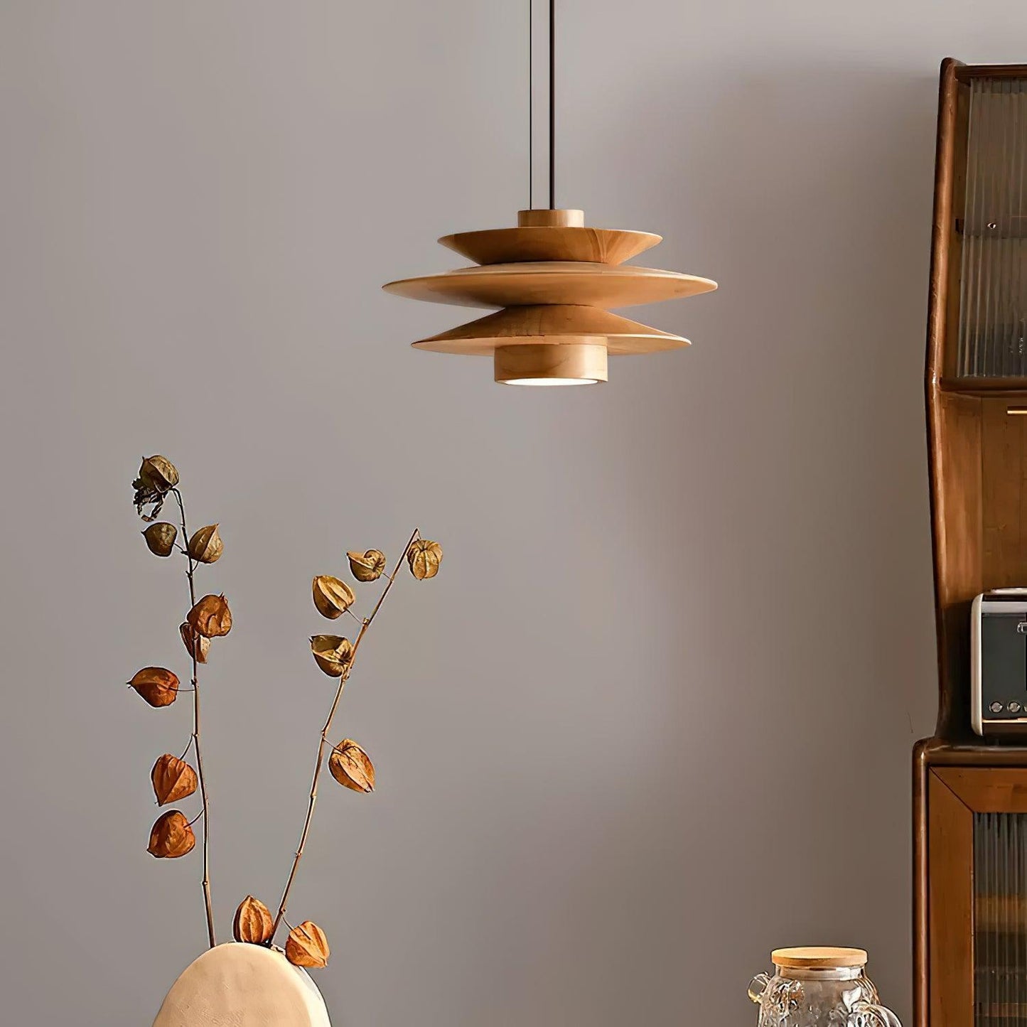 Camille Wooden Pendant Light