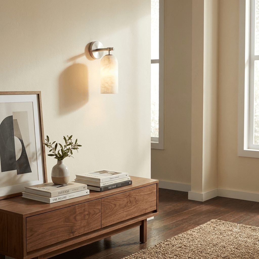 Orlena Alabaster Wall Light