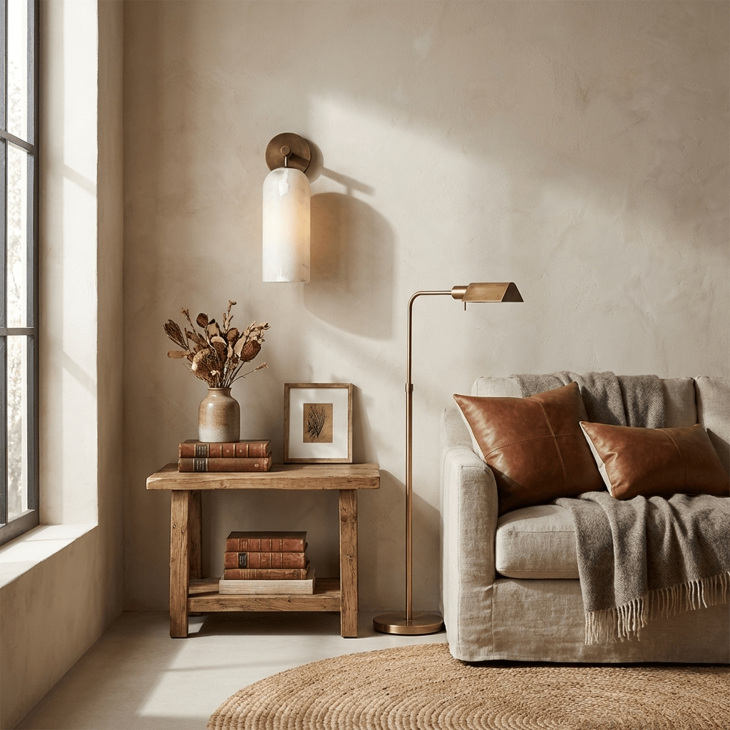 Orlena Alabaster Wall Light