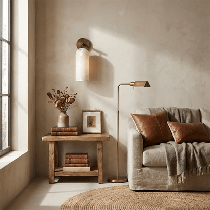 Orlena Alabaster Wall Light