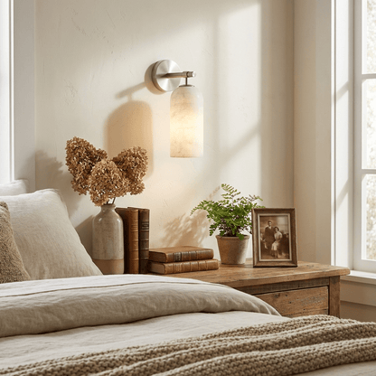 Orlena Alabaster Wall Light
