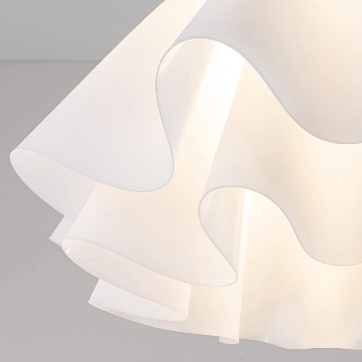 Pleated Brass Acrylic Ceiling Light