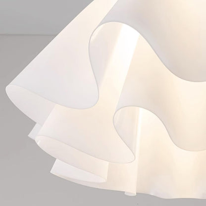 Pleated Brass Acrylic Ceiling Light