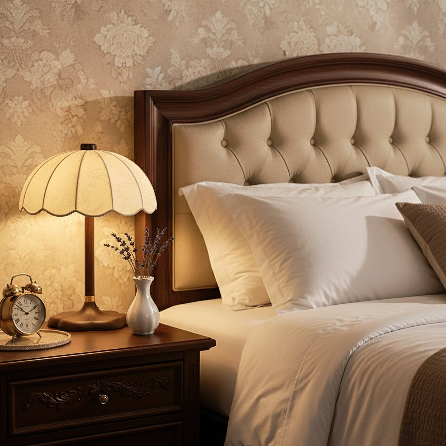 Sylvie Petal Fabric Table Lamp