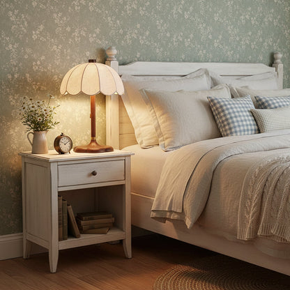 Sylvie Petal Fabric Table Lamp