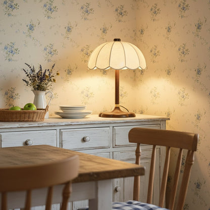 Sylvie Petal Fabric Table Lamp
