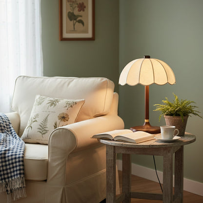 Sylvie Petal Fabric Table Lamp