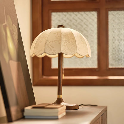 Sylvie Petal Fabric Table Lamp