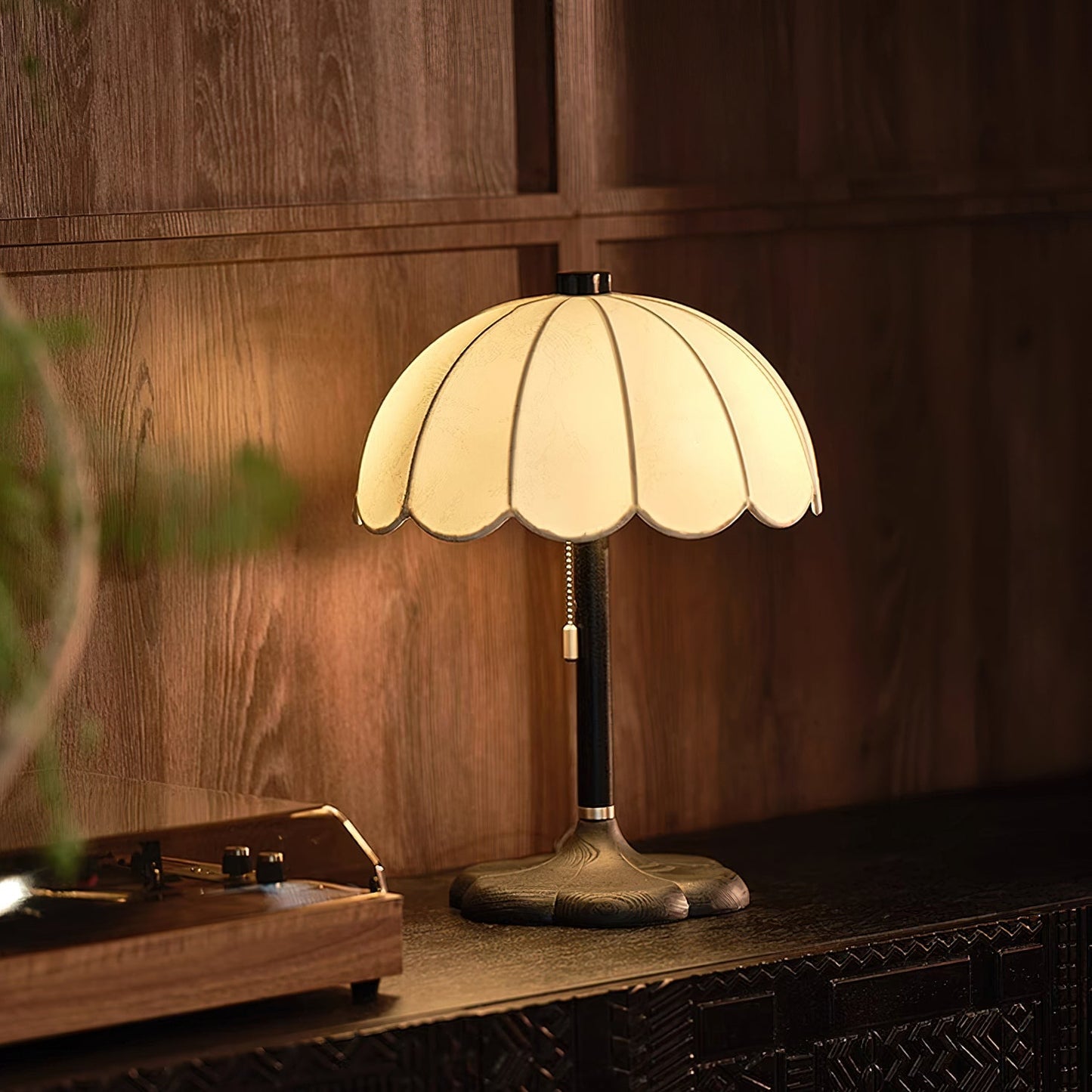 Sylvie Petal Fabric Table Lamp