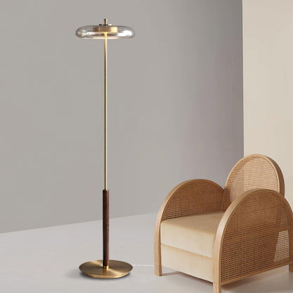 Velora Retro Glass Floor Lamp