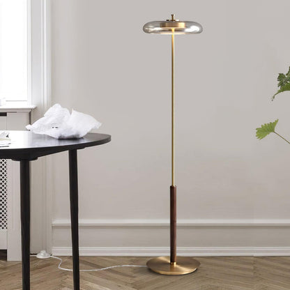 Velora Retro Glass Floor Lamp