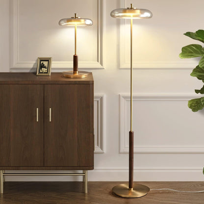 Velora Retro Glass Floor Lamp