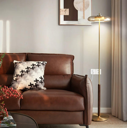 Velora Retro Glass Floor Lamp