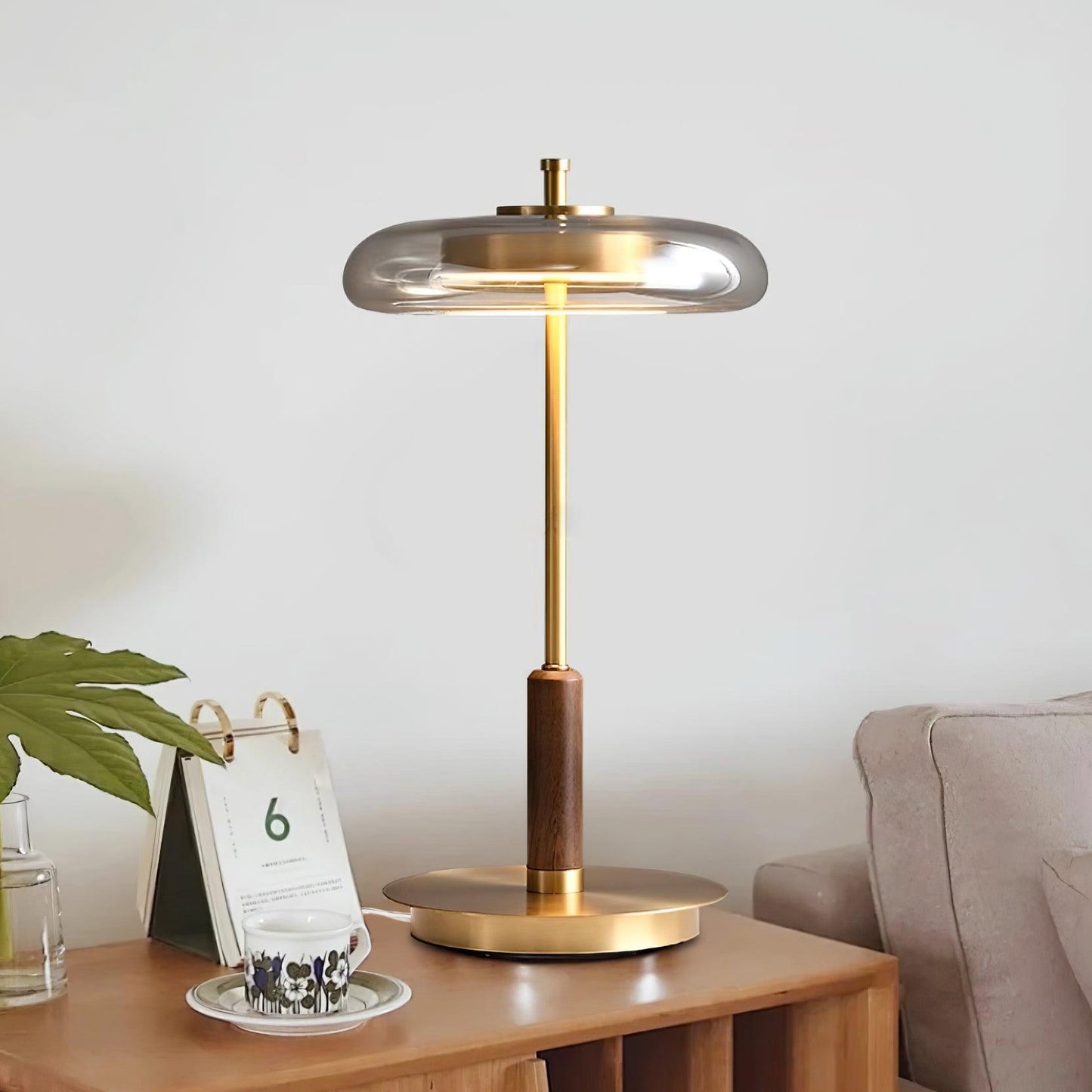 Velora Retro Glass Table Lamp