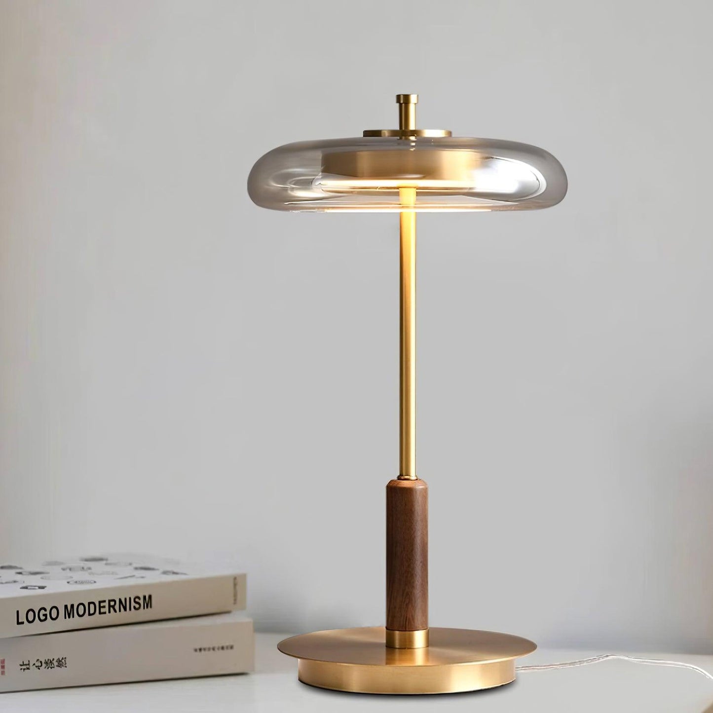 Velora Retro Glass Table Lamp