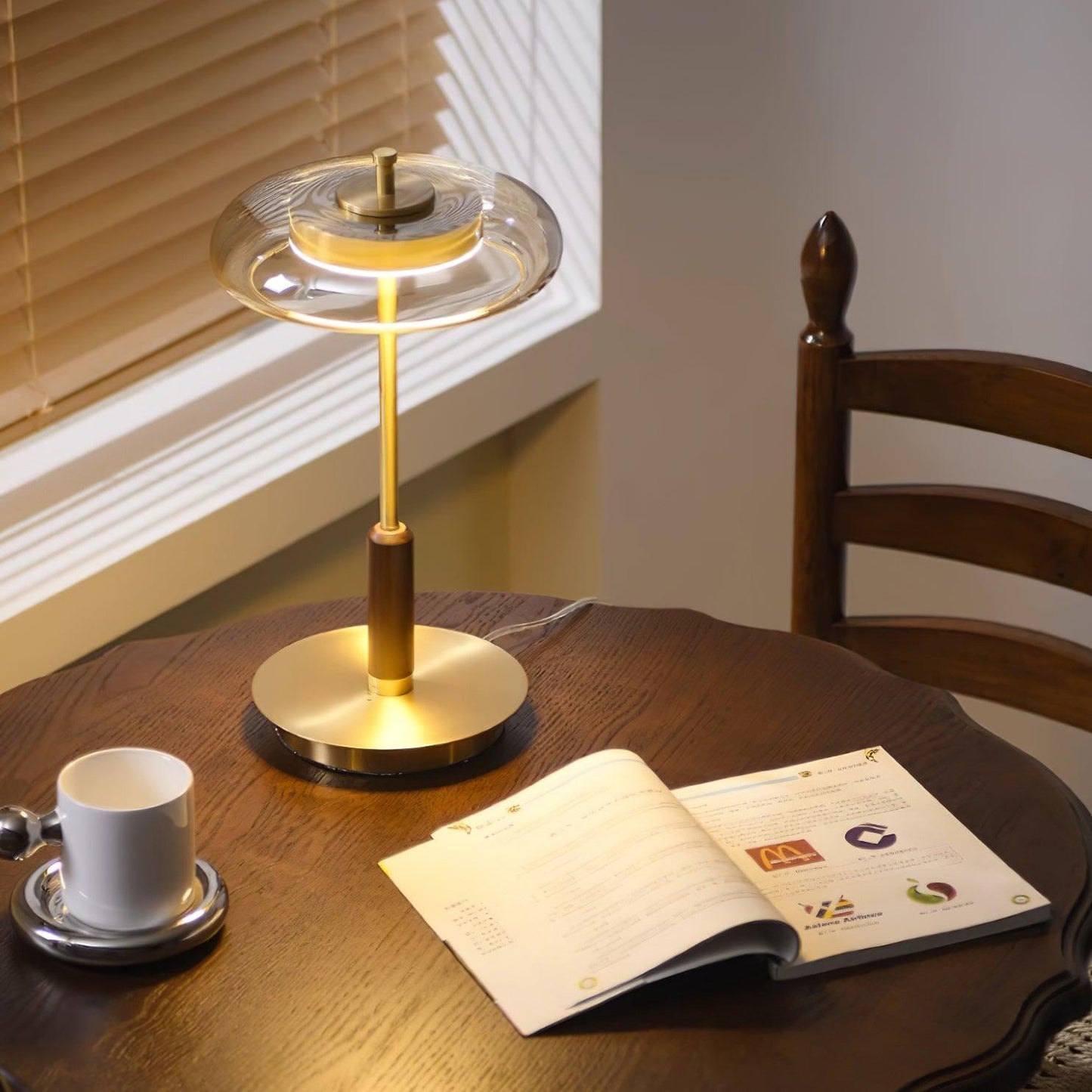 Velora Retro Glass Table Lamp