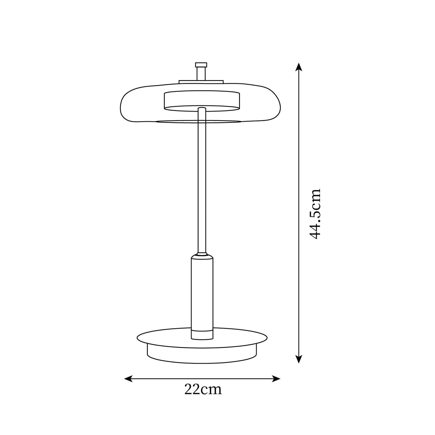 Velora Retro Glass Table Lamp