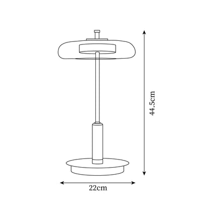 Velora Retro Glass Table Lamp