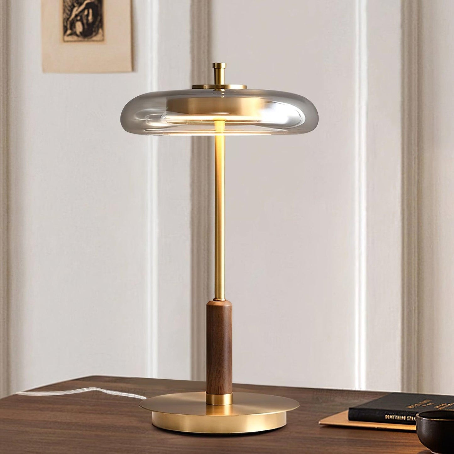 Velora Retro Glass Table Lamp
