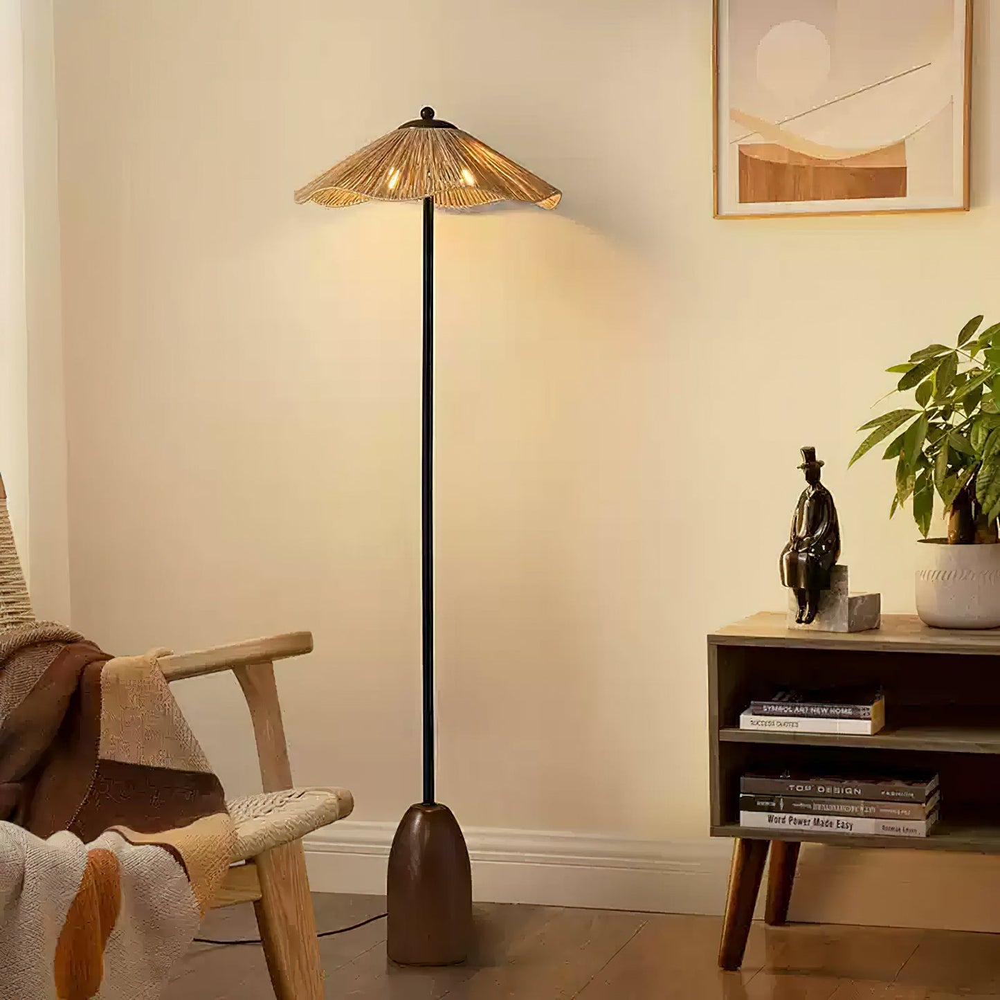 Colette Raffia Floor Lamp