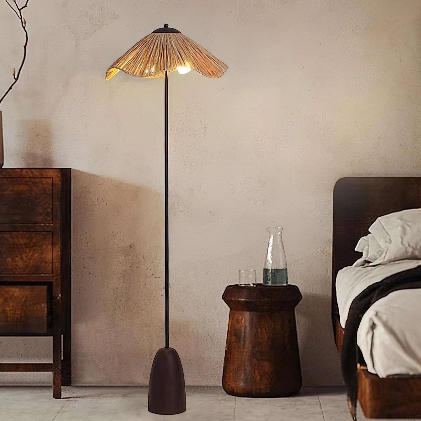 Colette Raffia Floor Lamp
