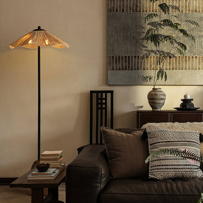 Colette Raffia Floor Lamp
