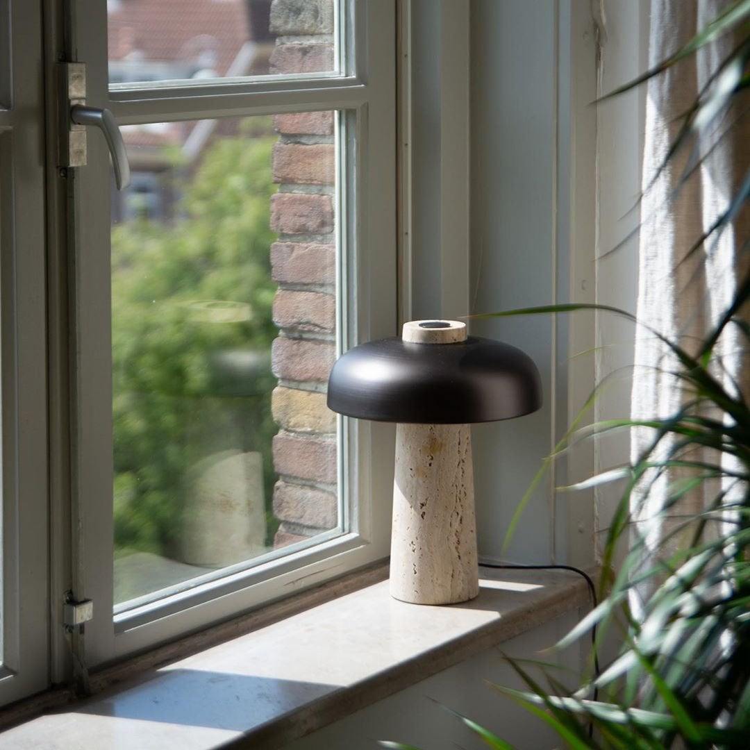 Siya Travertine Table Lamp