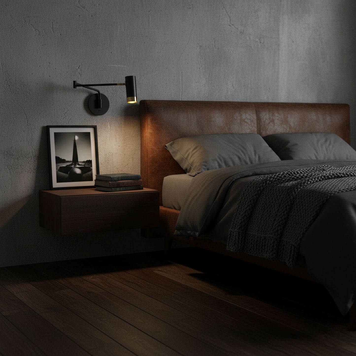 Riven Swing Arm Wall Light