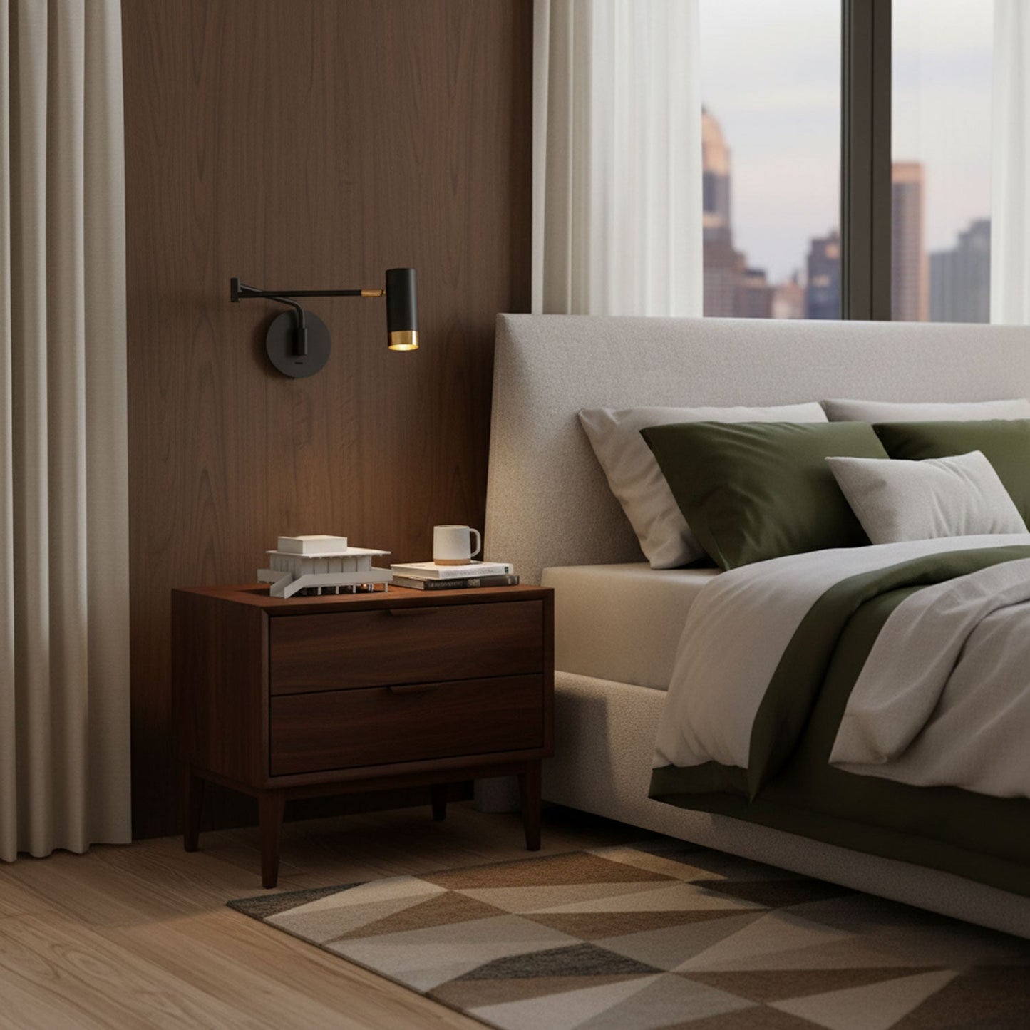 Riven Swing Arm Wall Light