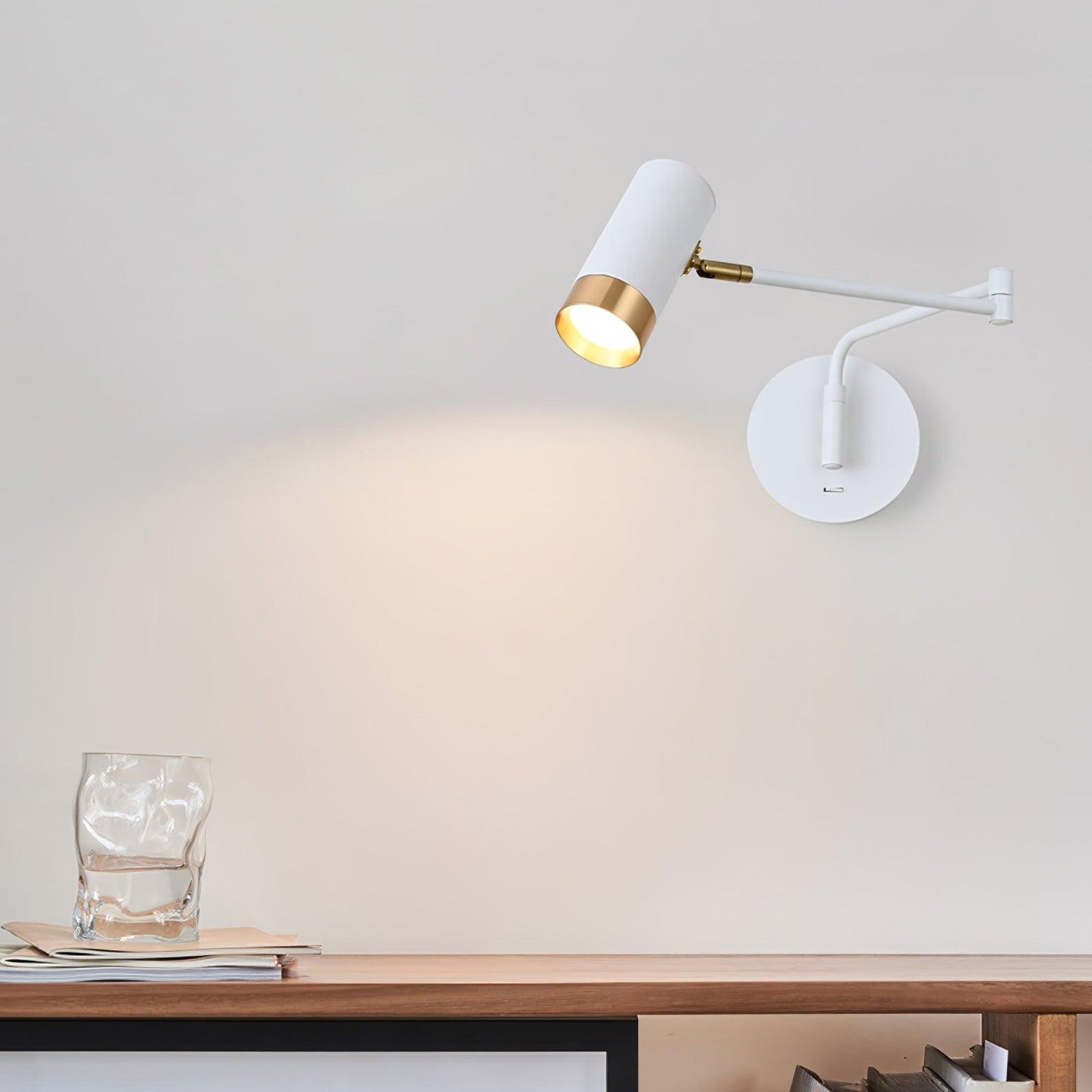 Riven Swing Arm Wall Light