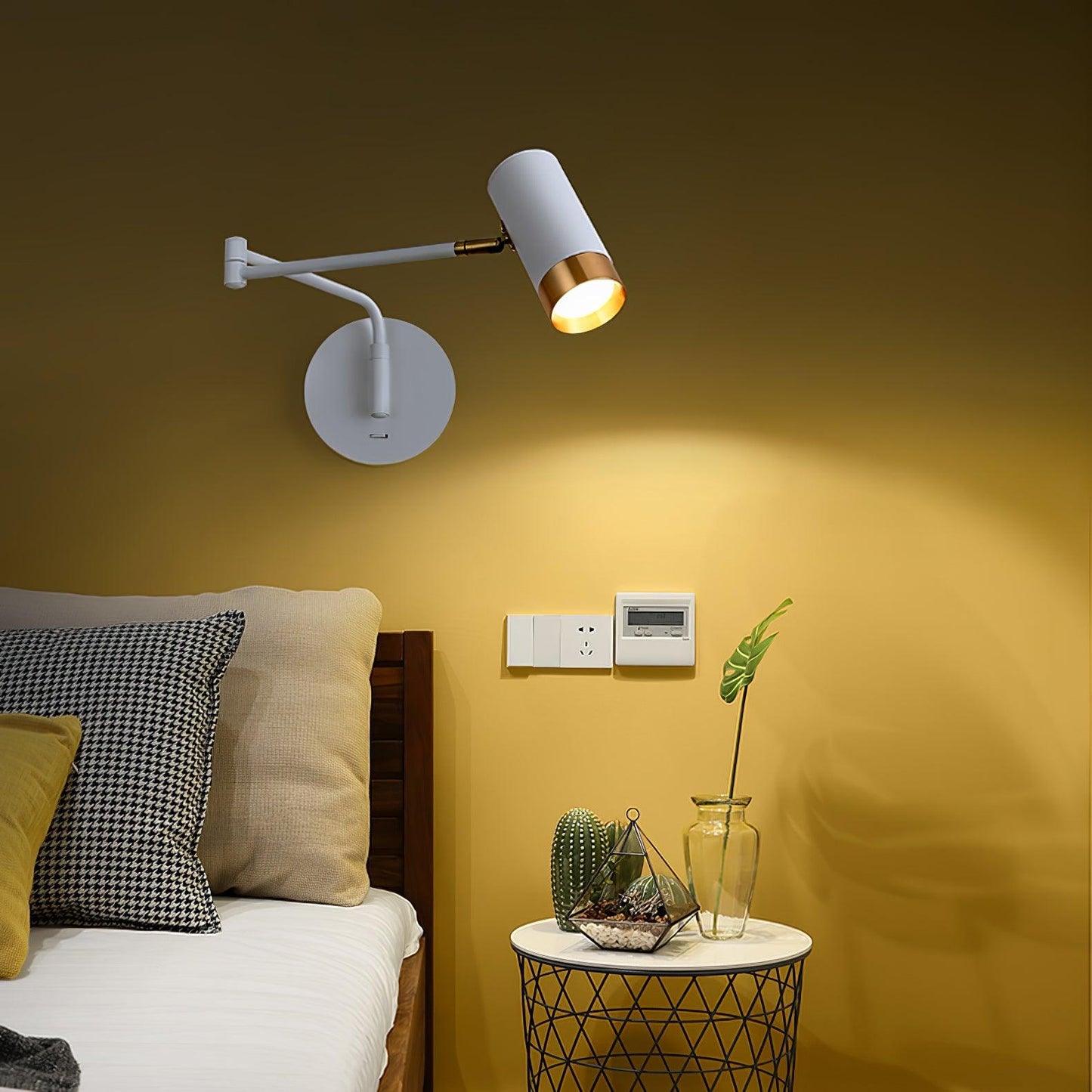 Riven Swing Arm Wall Light