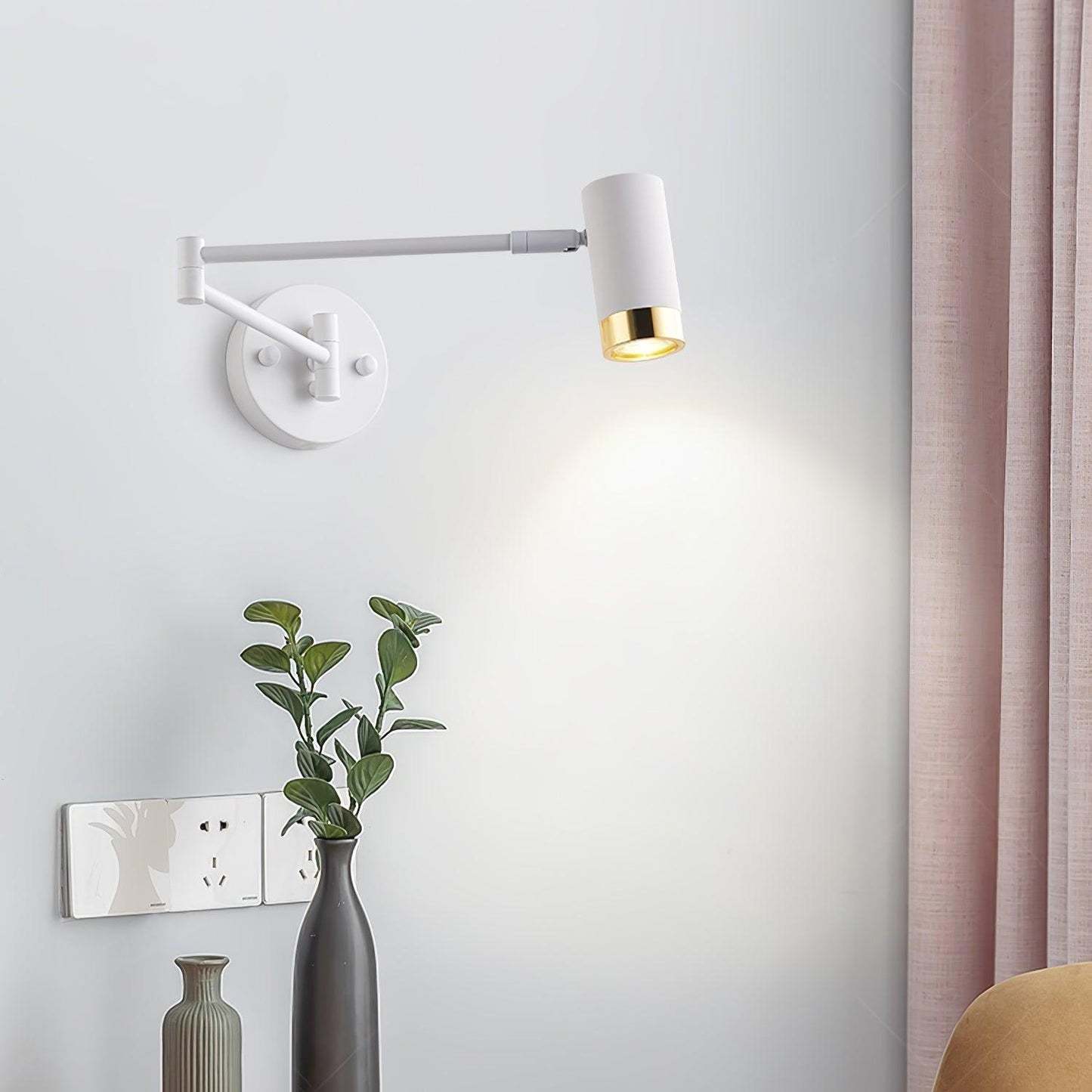 Riven Swing Arm Wall Light