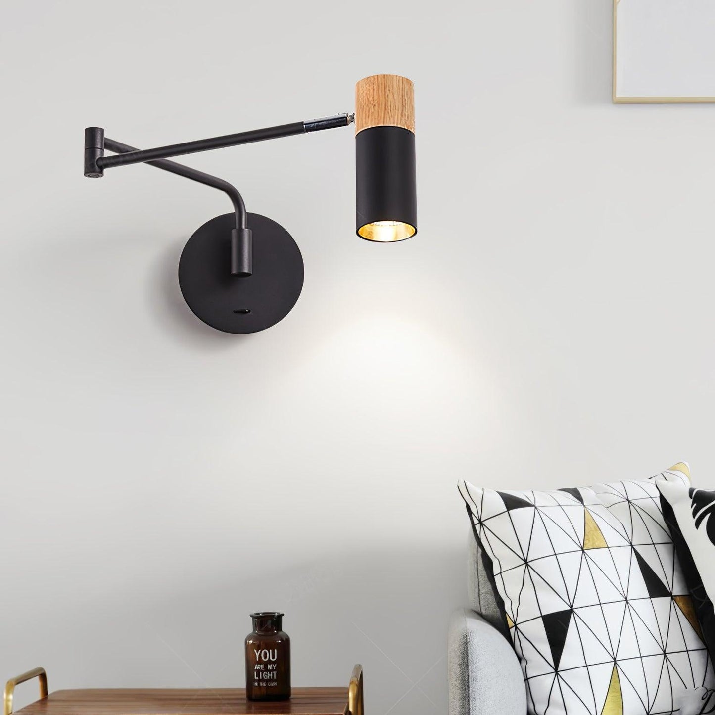 Riven Swing Arm Wall Light