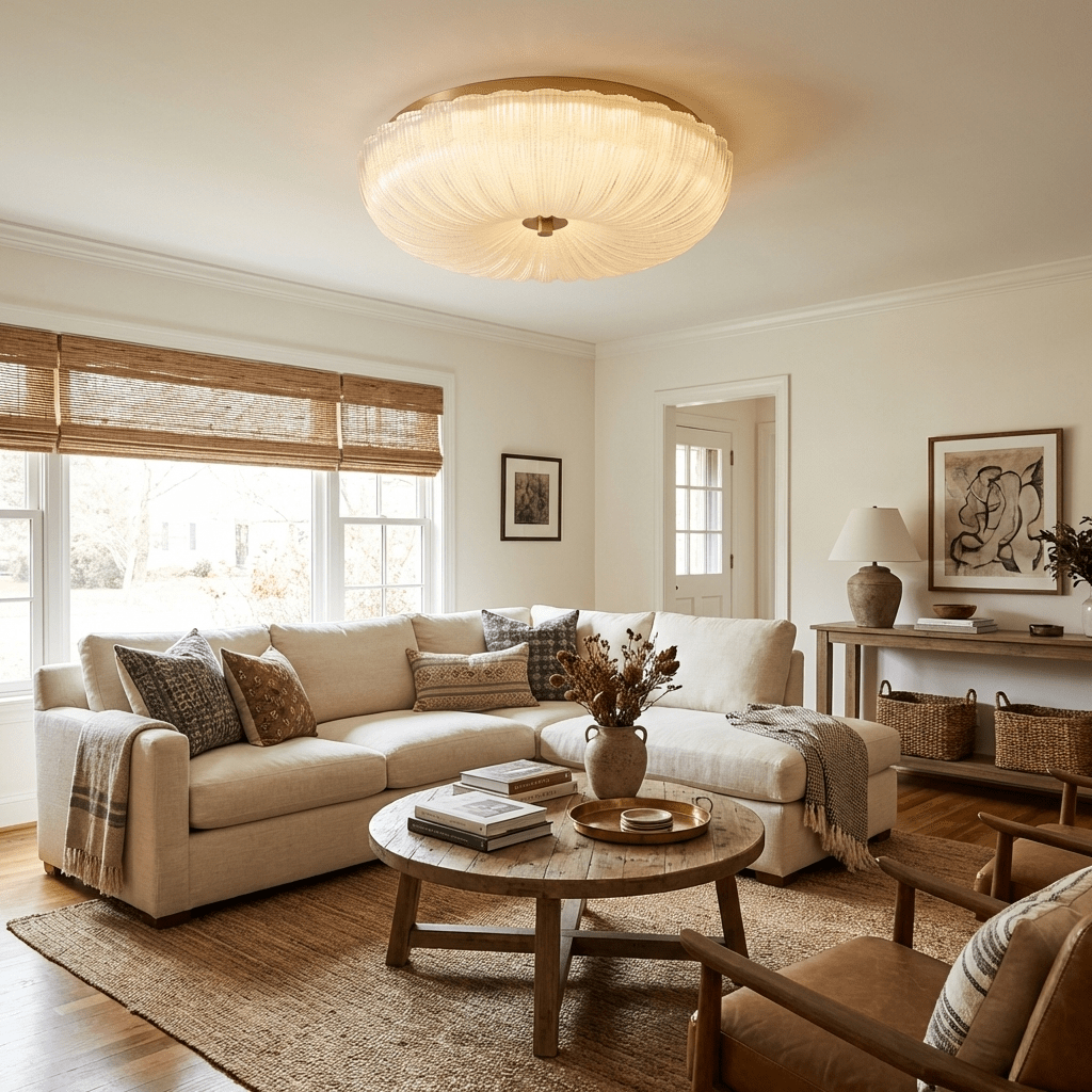Selene Frosted Glass Ceiling Light