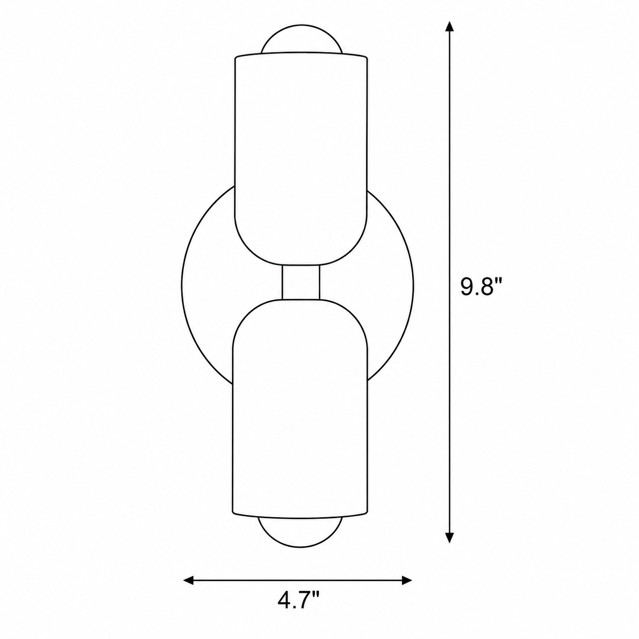 Roselle Double Wall Light